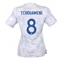 Frankrike Aurelien Tchouameni #8 Fotballklær Bortedrakt Dame VM 2022 Kortermet